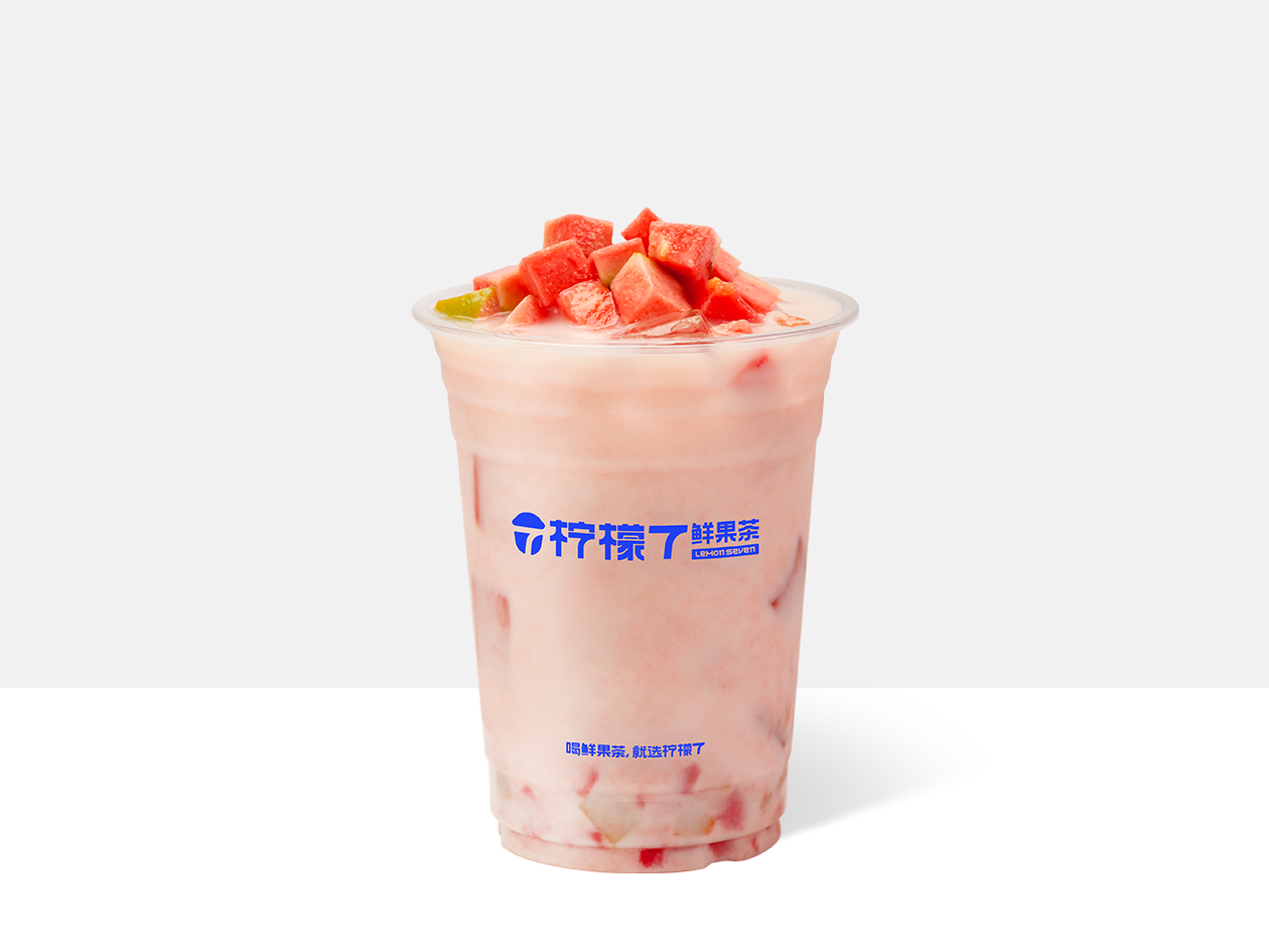 粉芭乐·鲜奶茶