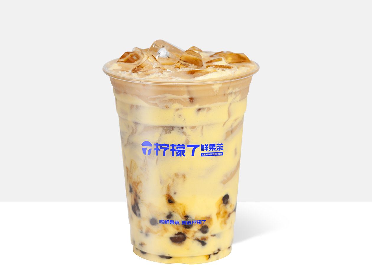 蛋糕黑糖啵啵奶茶